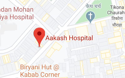 Aakash Hospital store location map