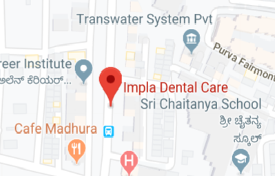 Impla Dental Care store location map
