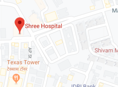 Shree Hospital store location map