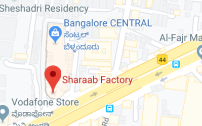 Sharaab Factory Lounge and Bar store location map