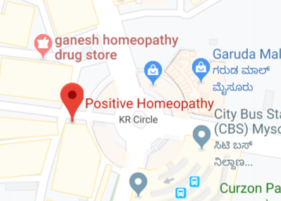 Positive Homeopathy store location map