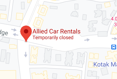 Allied Car Rental store location map