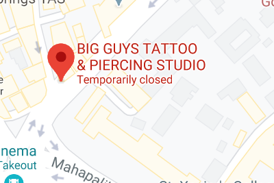 Big Guys Tattoo and Piercing Studio store location map