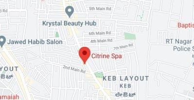 Citrine Spa store location map