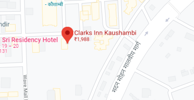 Clarks Inn Kaushambi store location map