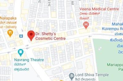 Dr Shettys Cosmetic Centre store location map