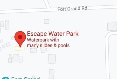 Escape Water Park store location map