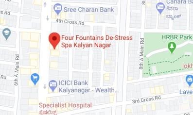 Four Fountains De-stress Spa store location map