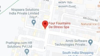 Four Fountains De-stress Spa store location map
