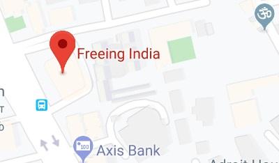 Freeing India store location map