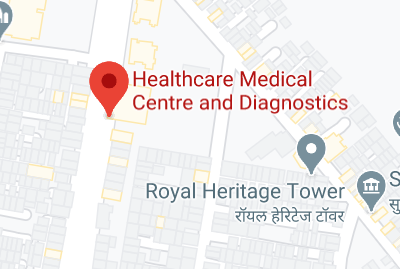 Healthcare Medical Centre and Diagnostics store location map