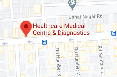 Healthcare Medical Centre and Diagnostics store location map