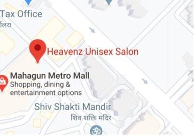 Heavenz Unisex Salon store location map