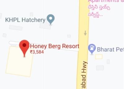 Honey Berg Resort store location map