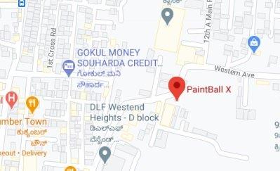 PaintBall X store location map