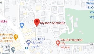 Riyaanz Aesthetic store location map