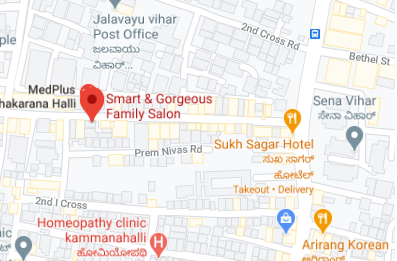 Smart and Gorgeous Family Salon store location map