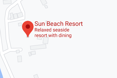 Sun Beach Resort store location map
