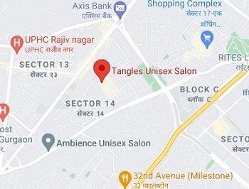 Tangles Salon store location map