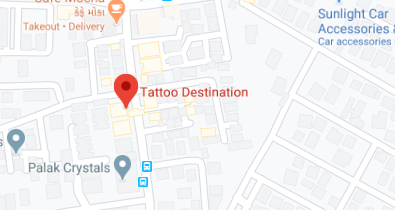 Tattoo Destination store location map