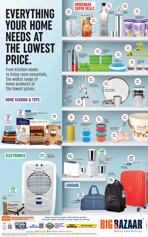 Big Bazzar Lucknow Grocery Stores Sales Offers Discounts Numbers 2020