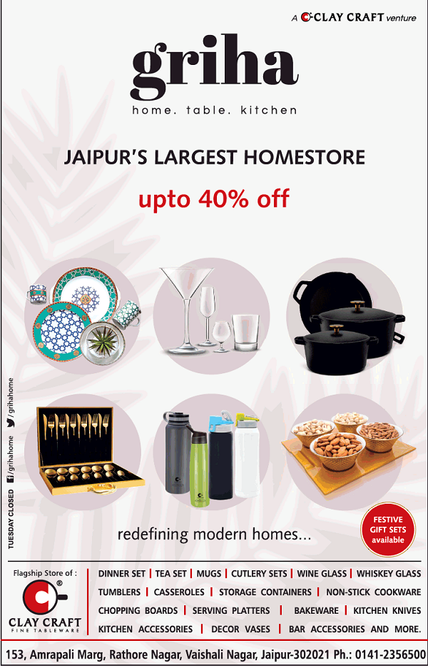 Griha Jaipur Cutlery Stores Sale Offers Numbers Discounts Tableware 2020