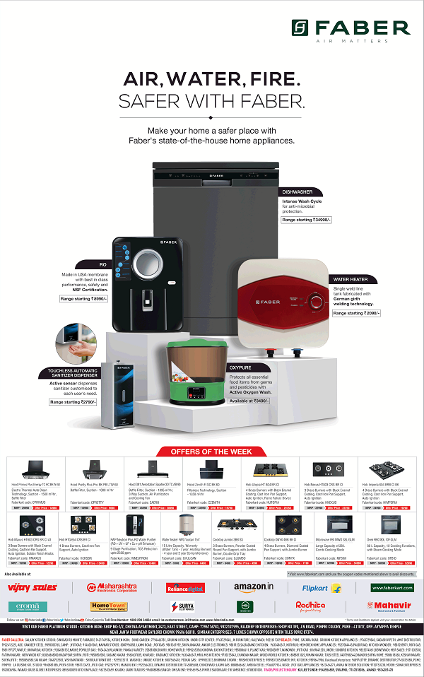 Faber Pune Chimneys and Gas Stoves Stores Sale Offers Numbers 2020