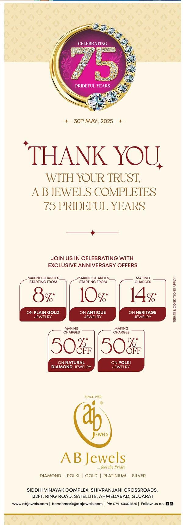 A B Jewels offers India