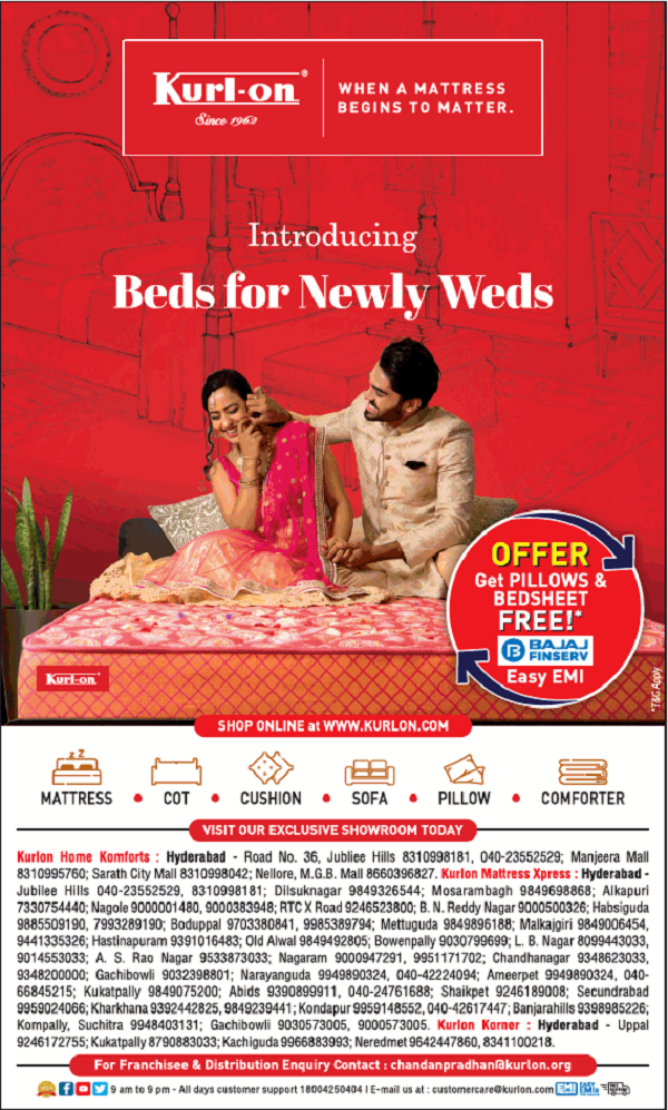 Kurlon Hyderabad Mattresses Stores Sales Offers Numbers Discounts 2020