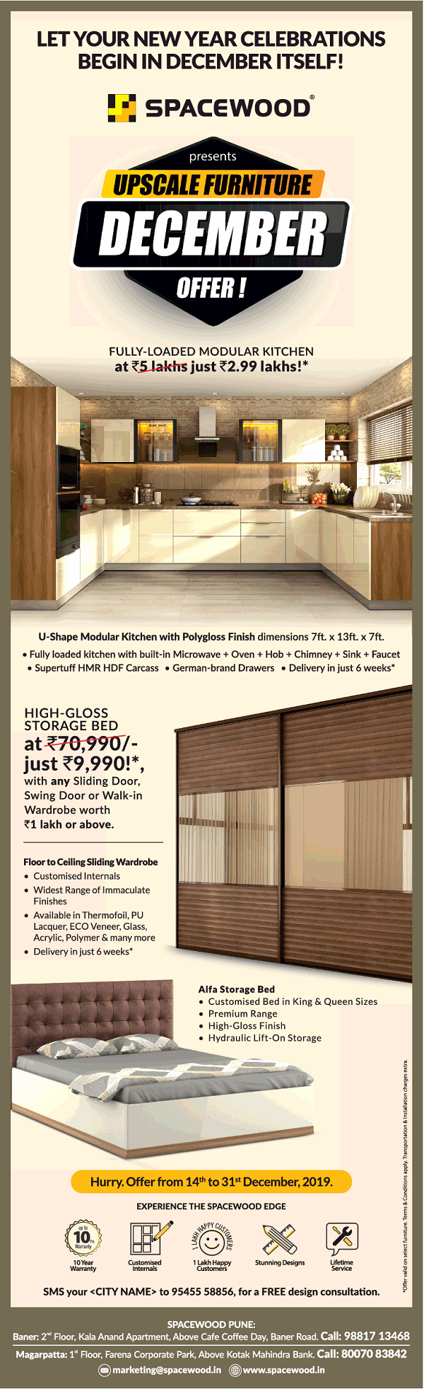 Spacewood Pune Furniture Stores Sales Offers Numbers Discounts 2020