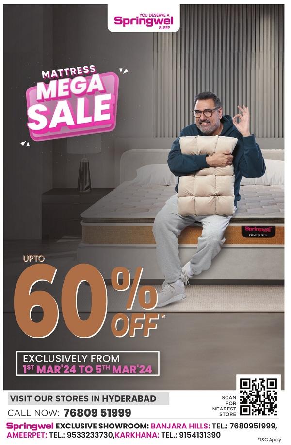 Springwel Hyderabad Mattresses Stores Sale Offers Numbers Discounts