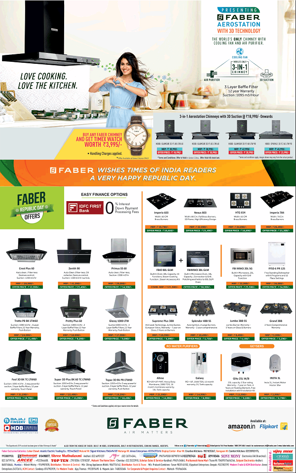 Faber Offers Mumbai Stores Numbers Chimneys Cooktops Sales 2020