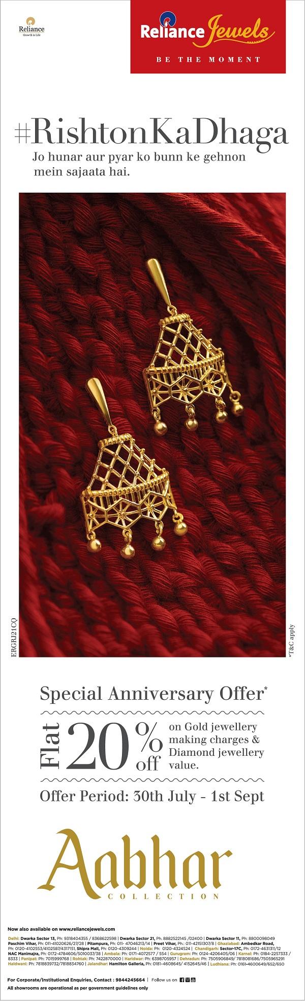 Reliance Jewels Chandigarh Sale Stores Offers Numbers Discounts 2021