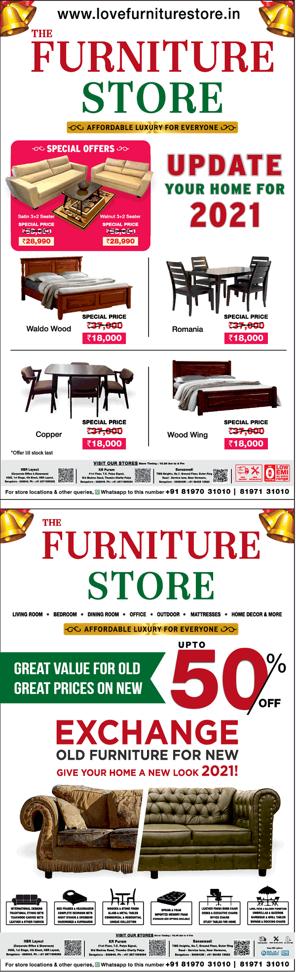 The Furnitute Store Bangalore Sale Shops Offers Numbers Discounts 2021