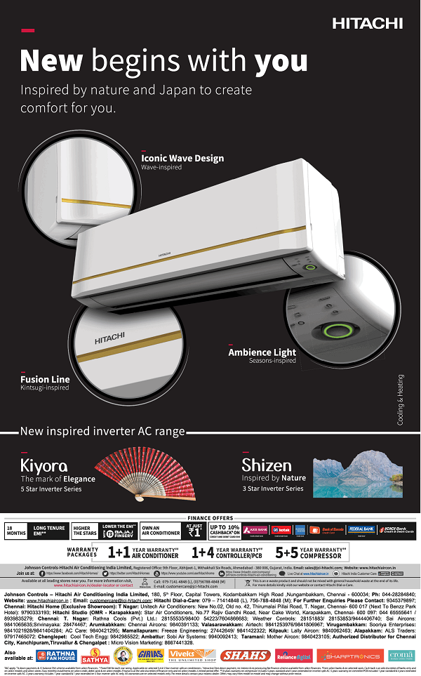 Hitachi Chennai Appliances Air Conditioners Stores Sale Offers Numbers 2021