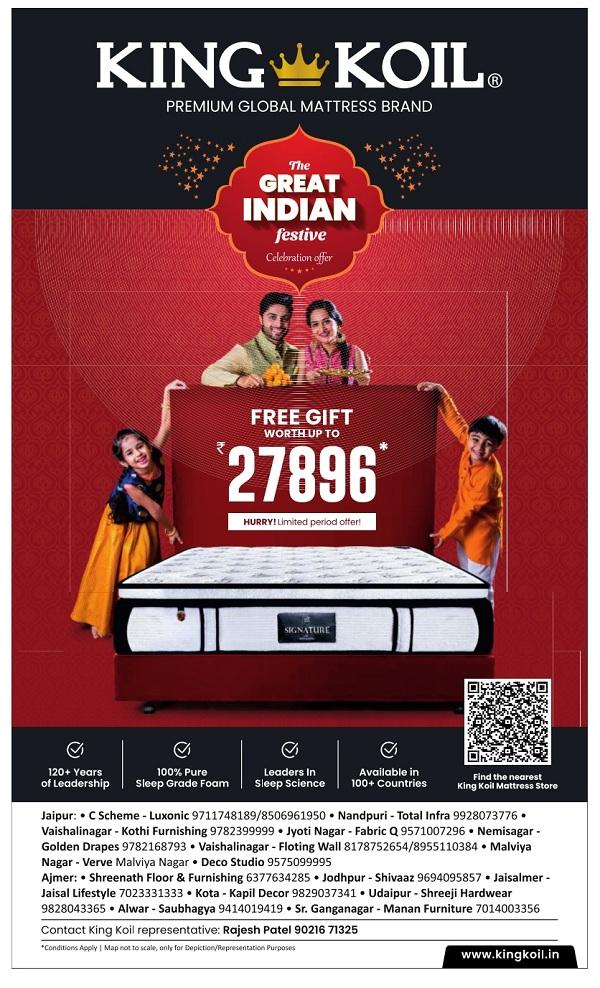 King Koil Jaipur Sale Mattress Stores Offers Numbers Discounts Shops