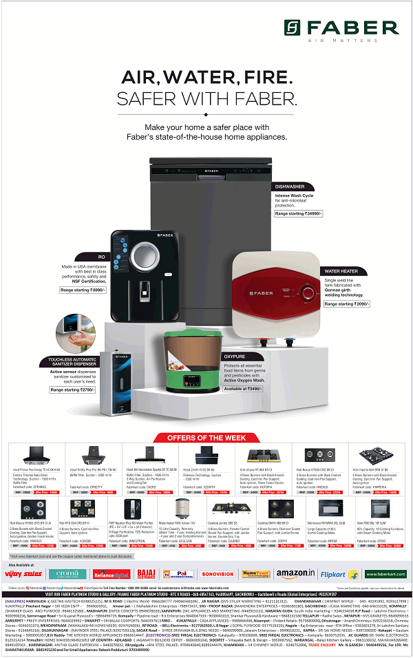 Faber Hyderabad Kitchen Chimneys Stores Sale Offers ...