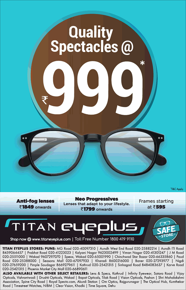 Titan EyePlus Pune Eyewear and Sunglasses Stores Sales Offers Numbers 2020