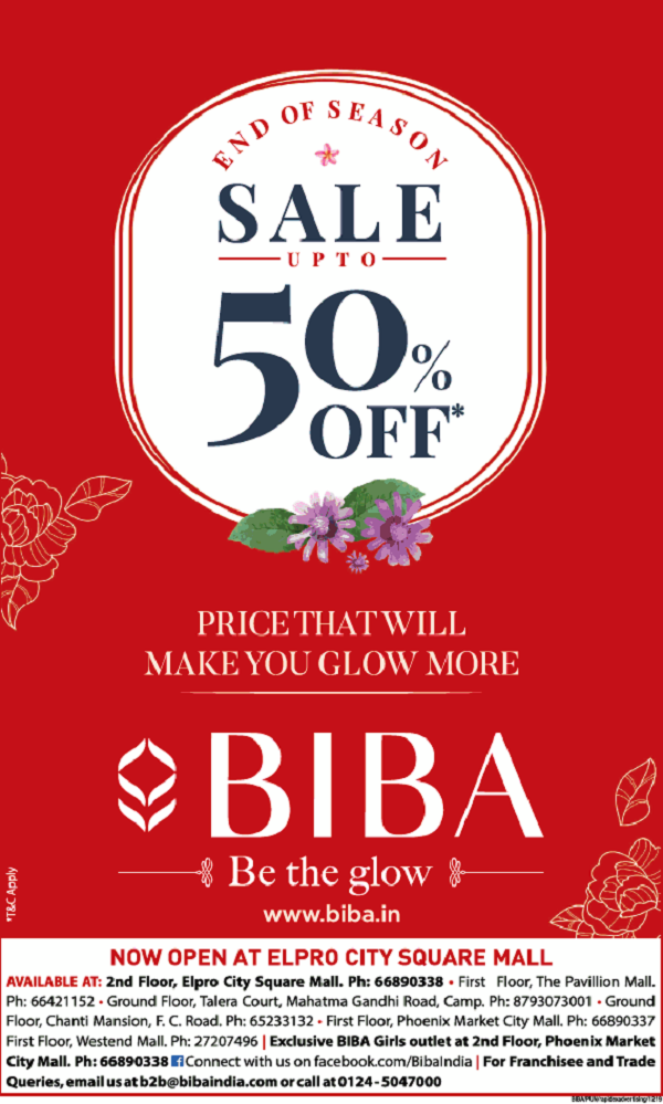Biba Pune Sales Deals Discounts Offers Outlets Ethnic Stores Numbers 2021