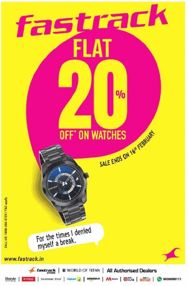 Fastrack Hyderabad Bags and Watches Stores Sales Offers Numbers 2020