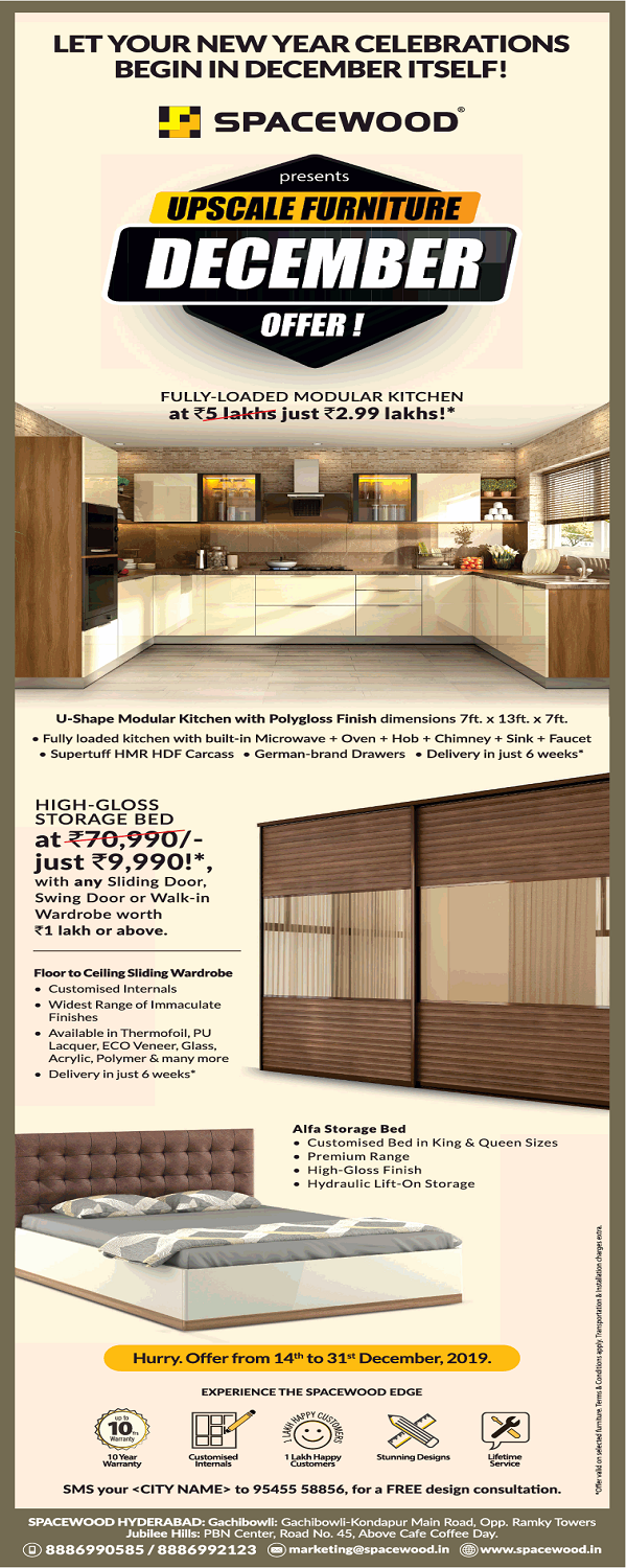 Spacewood Hyderabad Furniture Stores Sales Offers Numbers Discounts 2020