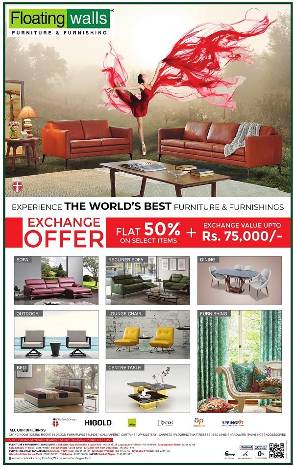 Floating Walls Bangalore Furnishing Stores Sale Offer Furniture Number