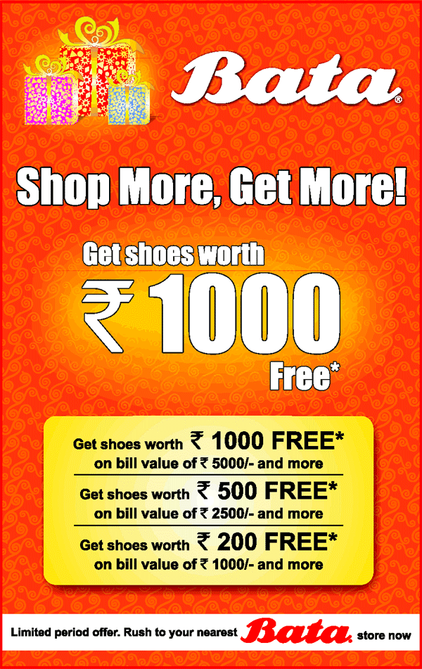 Bata Coupon Delhi Bata Deals